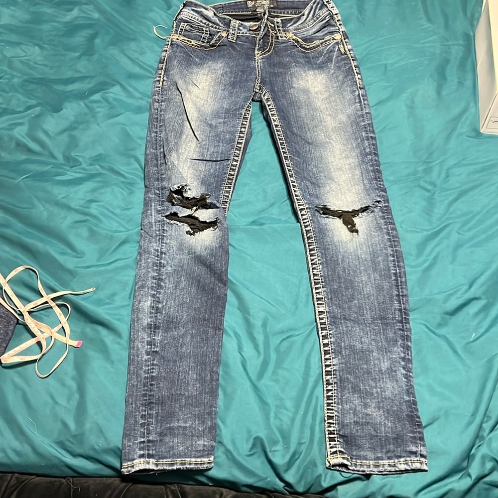 Silver jeans